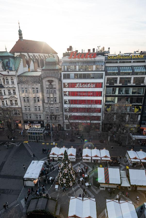 Wenceslas Square Terraces Prága Kültér fotó