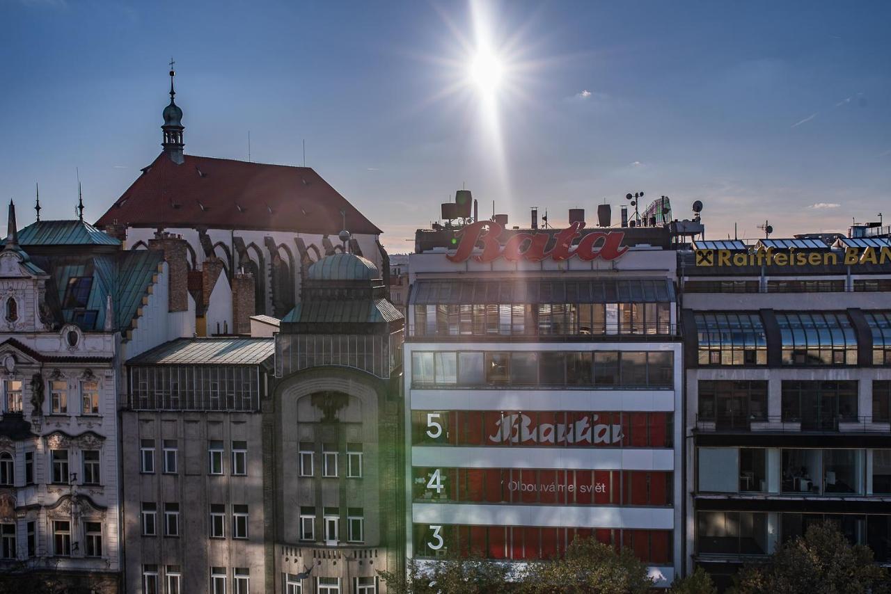 Wenceslas Square Terraces Prága Kültér fotó